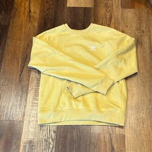 Adidas Men's Mustard Crewneck Sweater